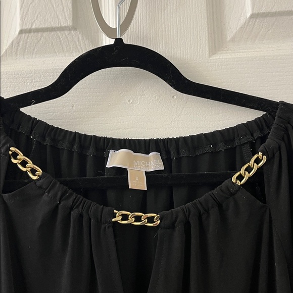 MICHAEL Michael Kors Black Dress with Gold Accents - Picture 2 of 8